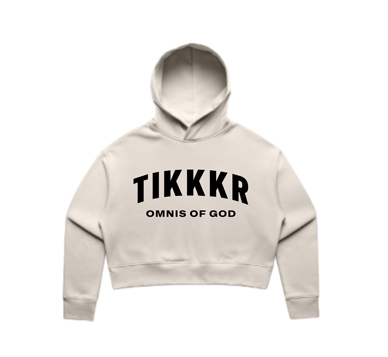 Omnis of God Crop Hoodie for women